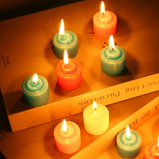 Romantic Scented Candle Set – 12pcs Colored Aromatherapy Votives