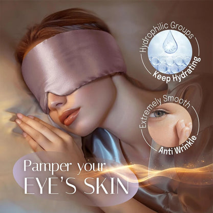 Lunavia 100% Mulberry Silk Sleep Mask – Soft, Light-Blocking Eyepatch