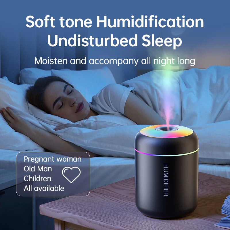 Lunavia™ Mini Aroma Diffuser – 180ML USB Humidifier with LED Light for Home, Car & Bedroom