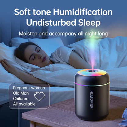 Lunavia™ Mini Aroma Diffuser – 180ML USB Humidifier with LED Light for Home, Car & Bedroom