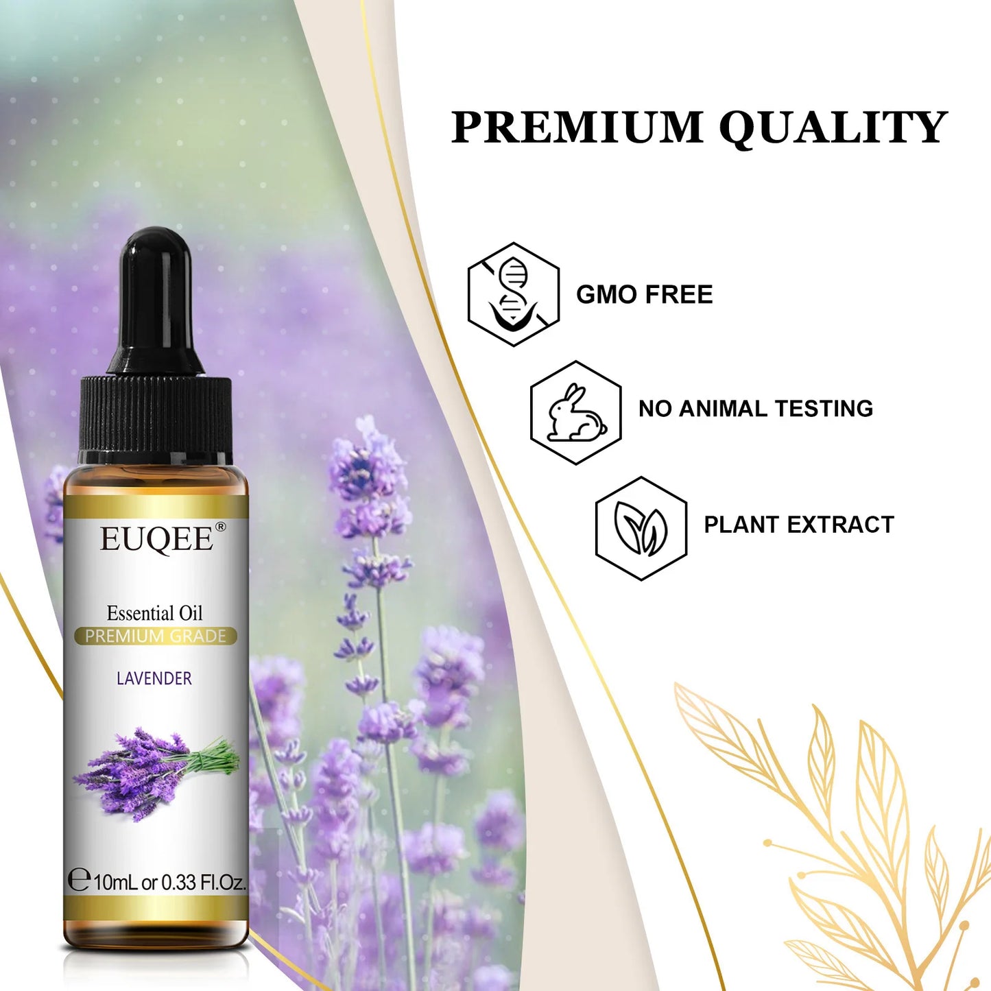 Lunavia | EUQEE 10ml Pure Essential Oil – Natural Aromatherapy for Diffuser, DIY & Relaxation
