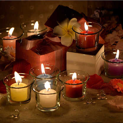 Romantic Scented Candle Set – 12pcs Colored Aromatherapy Votives