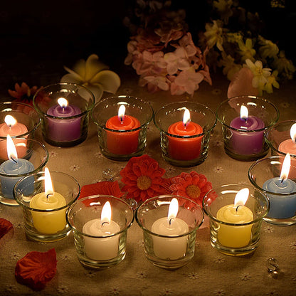 Romantic Scented Candle Set – 12pcs Colored Aromatherapy Votives