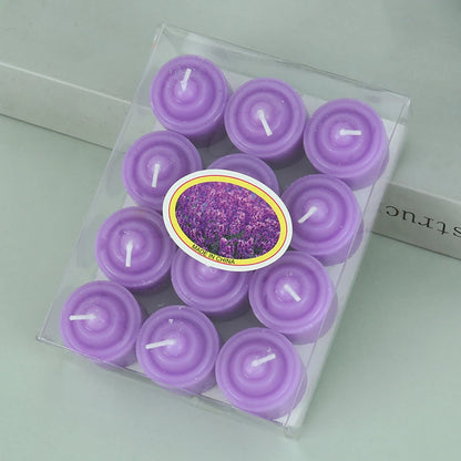Romantic Scented Candle Set – 12pcs Colored Aromatherapy Votives