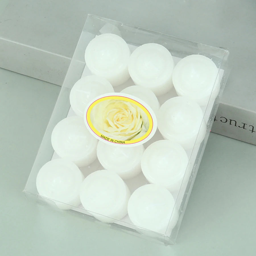 Romantic Scented Candle Set – 12pcs Colored Aromatherapy Votives