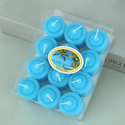 Romantic Scented Candle Set – 12pcs Colored Aromatherapy Votives