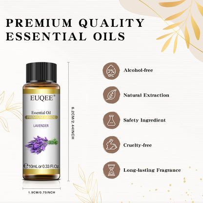 Lunavia | EUQEE 10ml Pure Essential Oil – Natural Aromatherapy for Diffuser, DIY & Relaxation