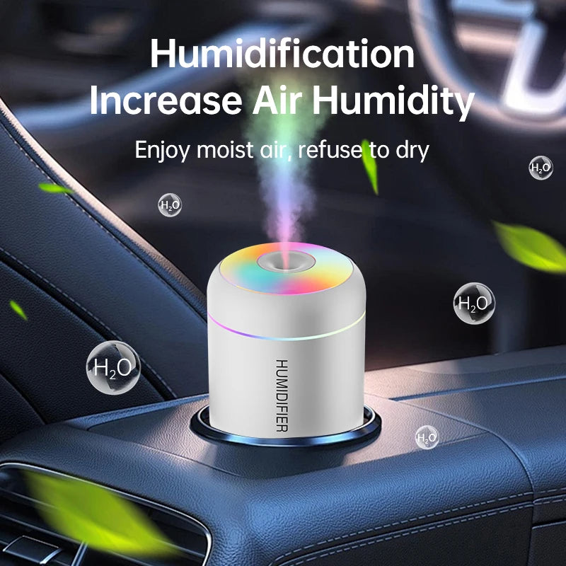 Lunavia™ Mini Aroma Diffuser – 180ML USB Humidifier with LED Light for Home, Car & Bedroom