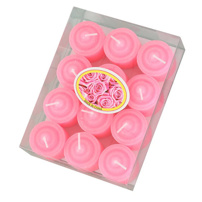 Romantic Scented Candle Set – 12pcs Colored Aromatherapy Votives